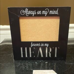 Black Sentimental Photo Frame